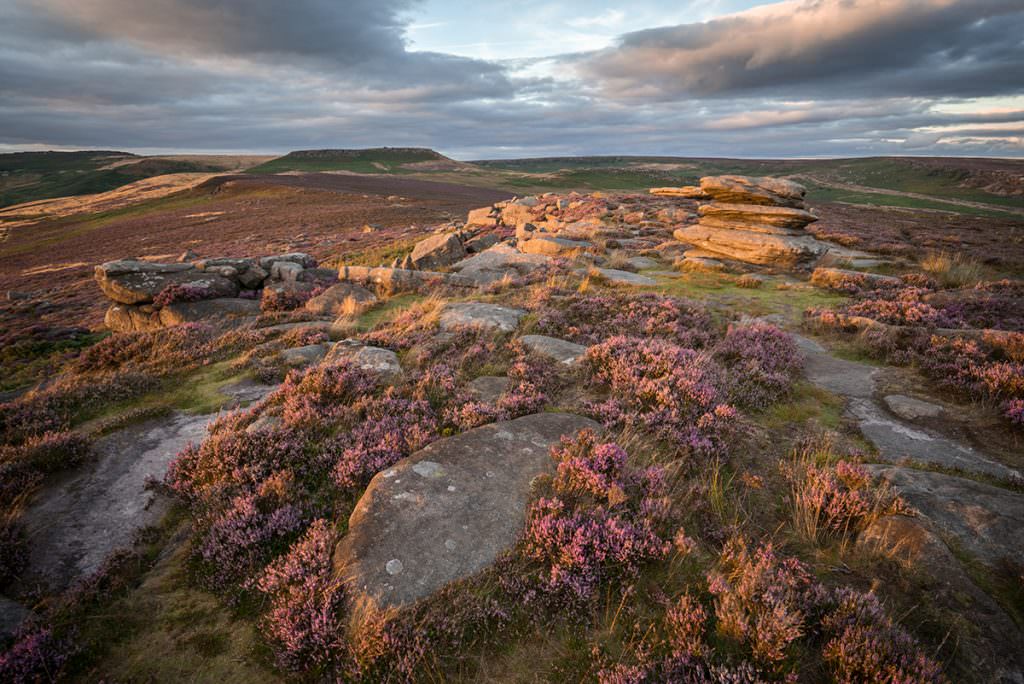 Over Owler Tor Sunset - Peak District Photography