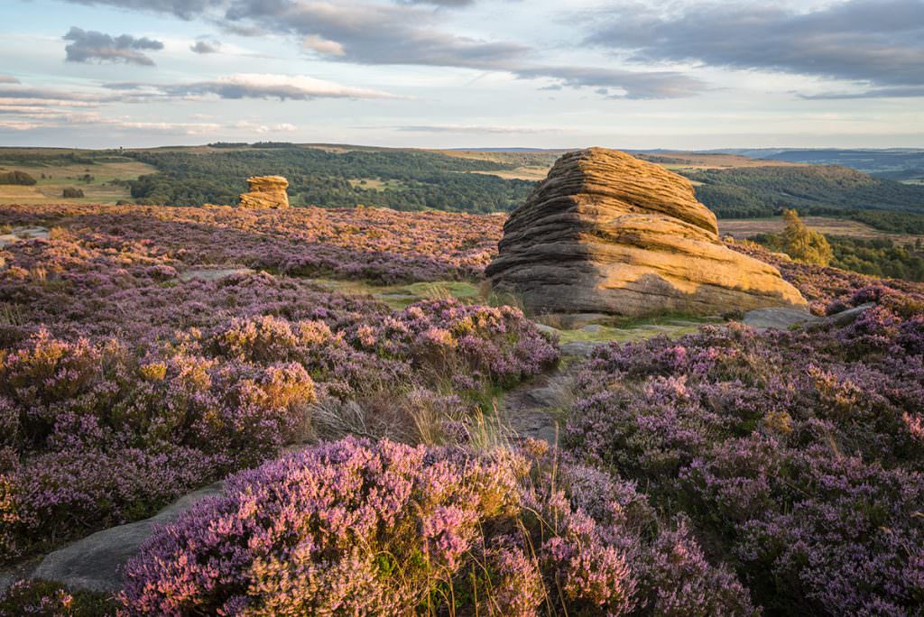 The Beehive and Mother Cap Sunset - Peak District Photography