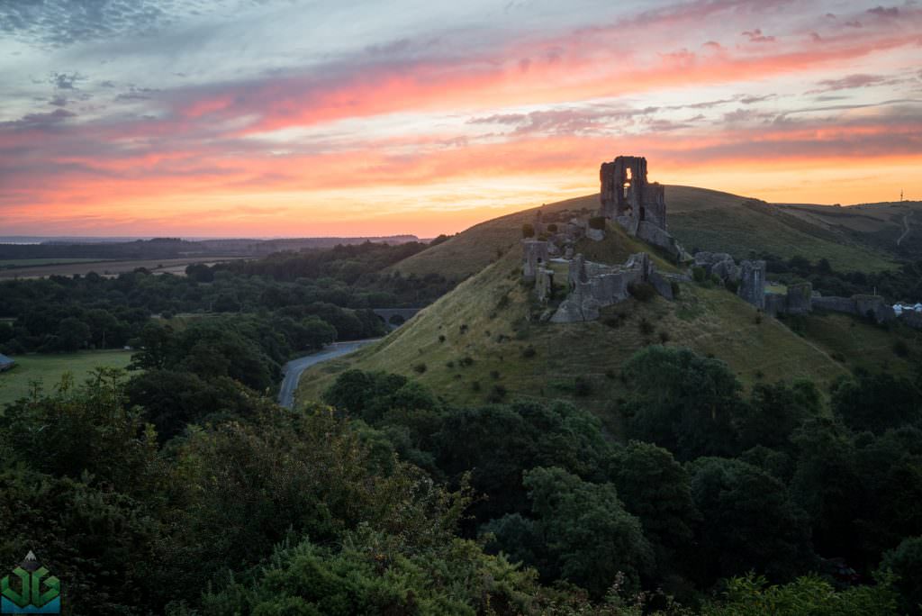 Corfe Castle Sunrise - Dorset Photography
