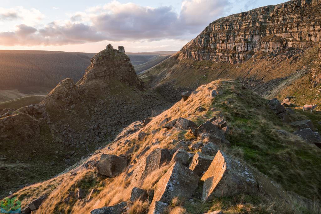 Alport Castles Ridge Sunset - Peak District Photography