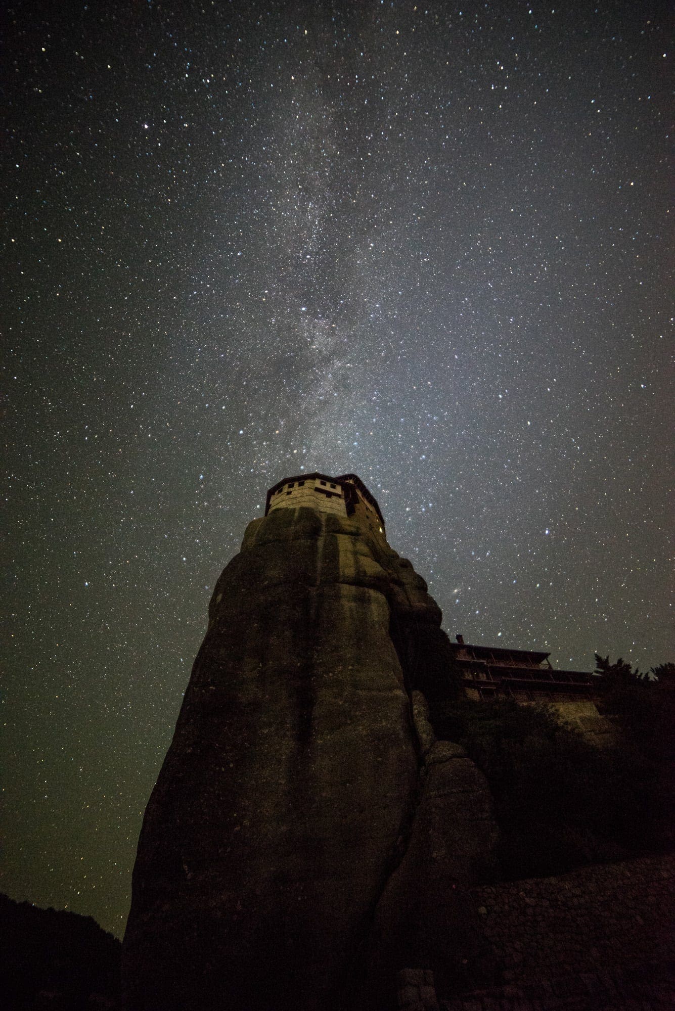 Rousanou Monastery Meteora Milky Way - Greece Photography