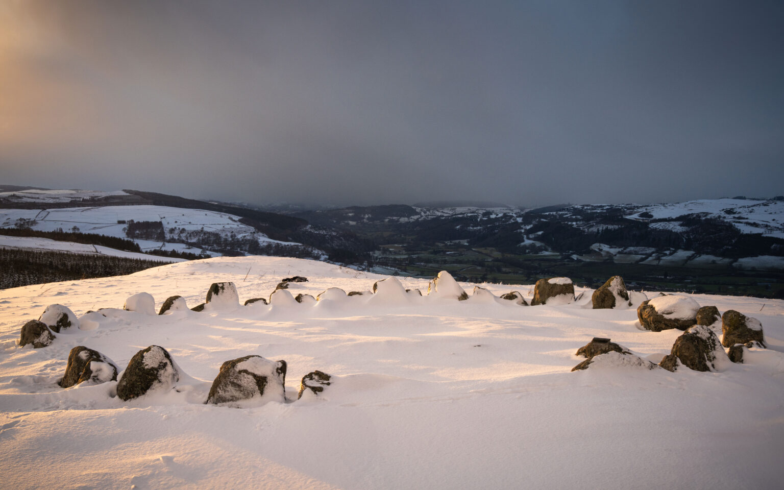 Moel Ty Uchaf Winter Sunset - Wales Landscape Photography