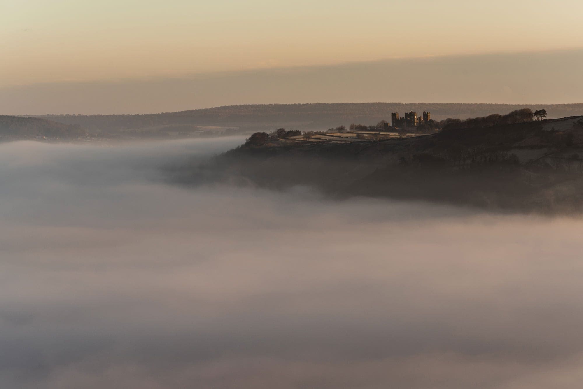 Riber Castle Above the Fog - Derbyshire Photography