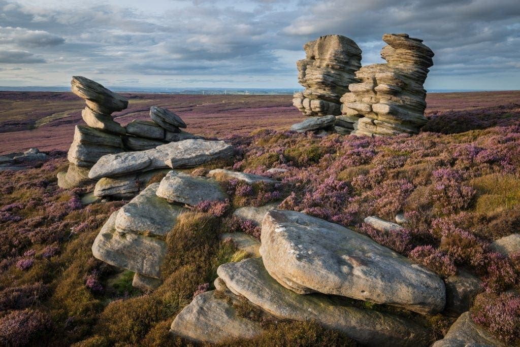 Rocking Stones and Crow Stones Sunset - Peak District Photograph