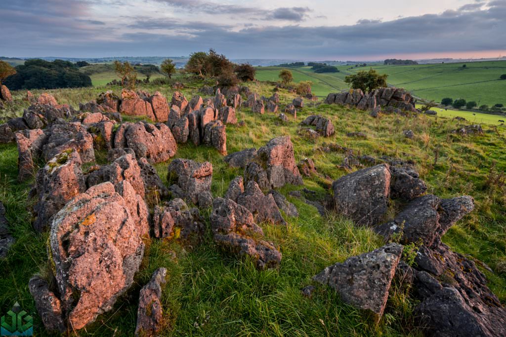 Roystone Rocks - Sunset on the Pavement - Peak District Photography