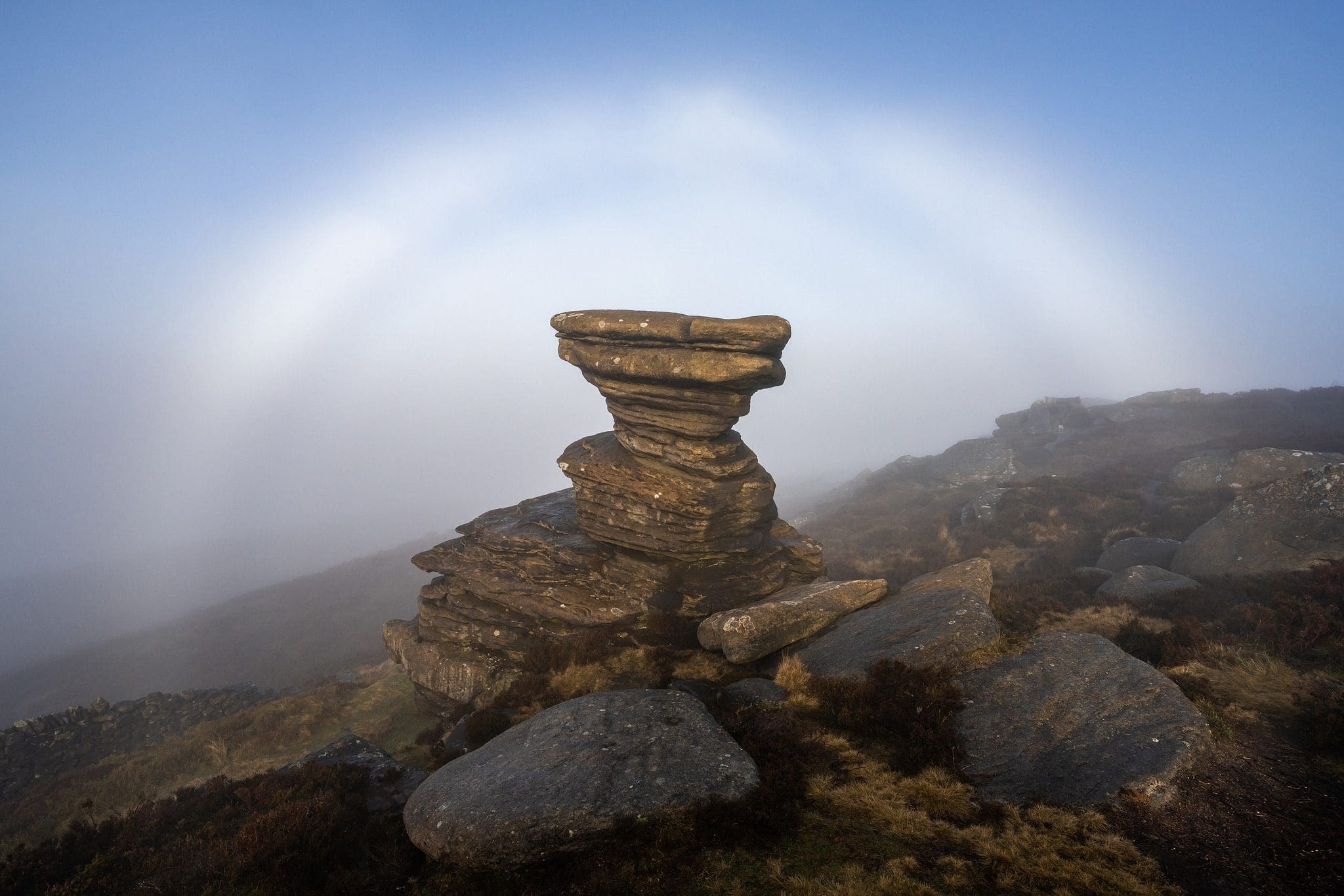 Salt Cellar Fog Bow - Derwent Edge - Peak District Photography Workshop