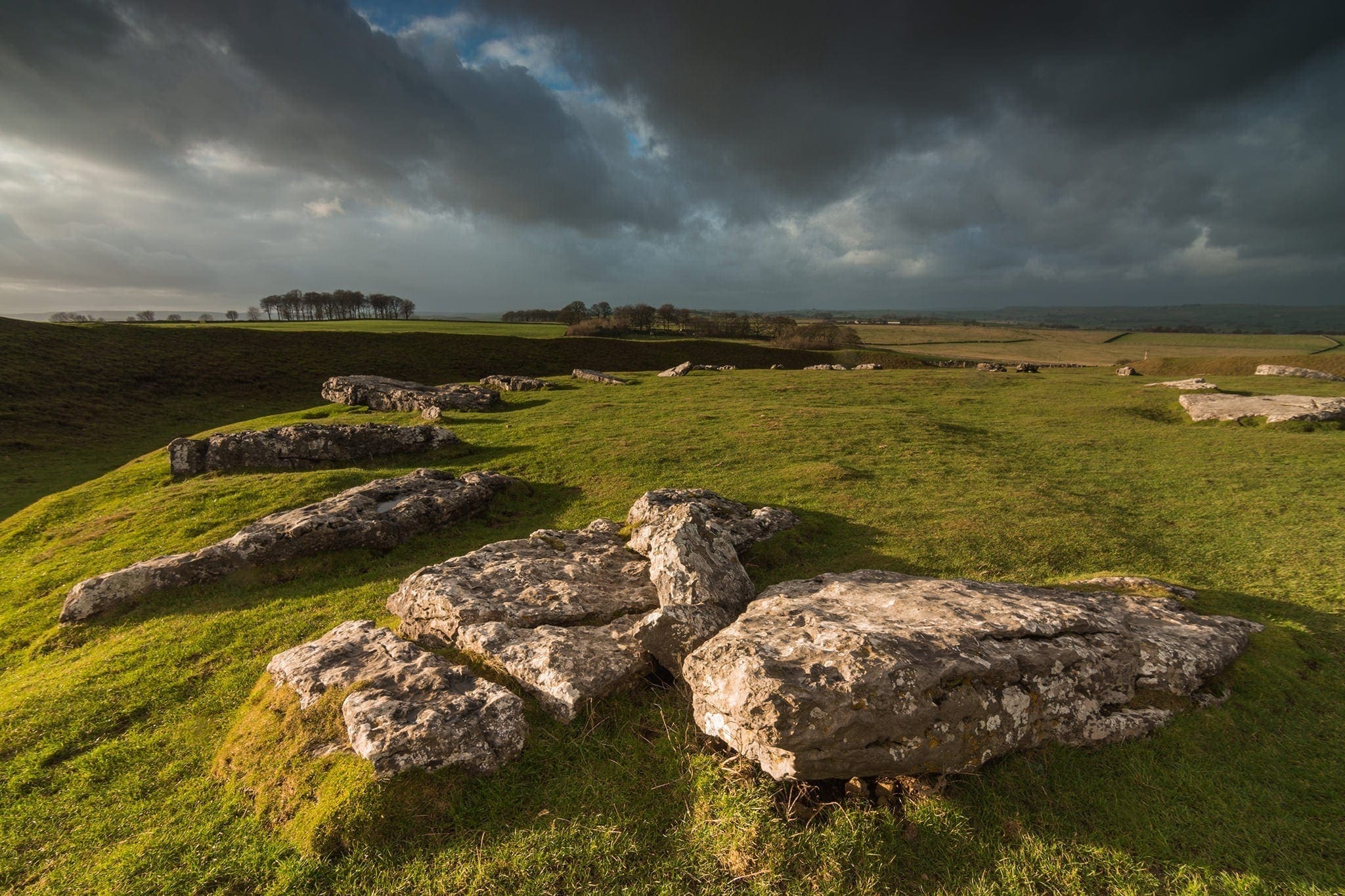 Arbor Low Stormy Skies - Bakewell and Chatsworth Peak District Photography Workshop