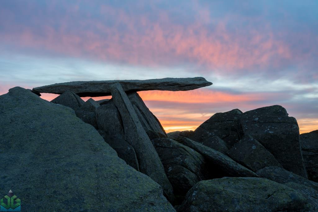 Cantilever Stone Sunrise - Snowdonia Photography