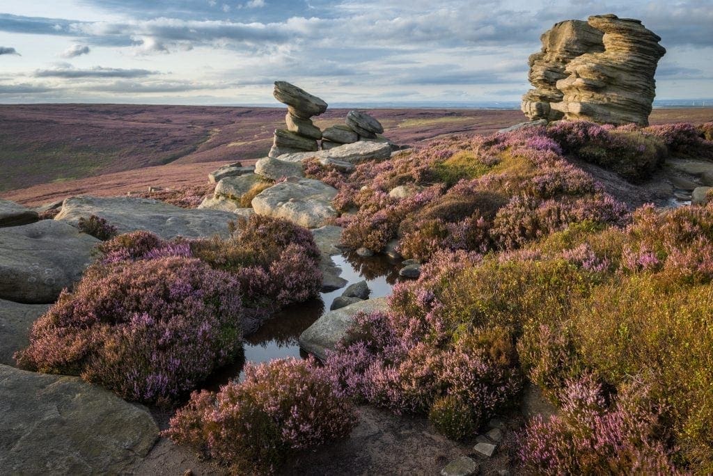 Rocking Stones and Crow Stones Sunset - Peak District Photograph