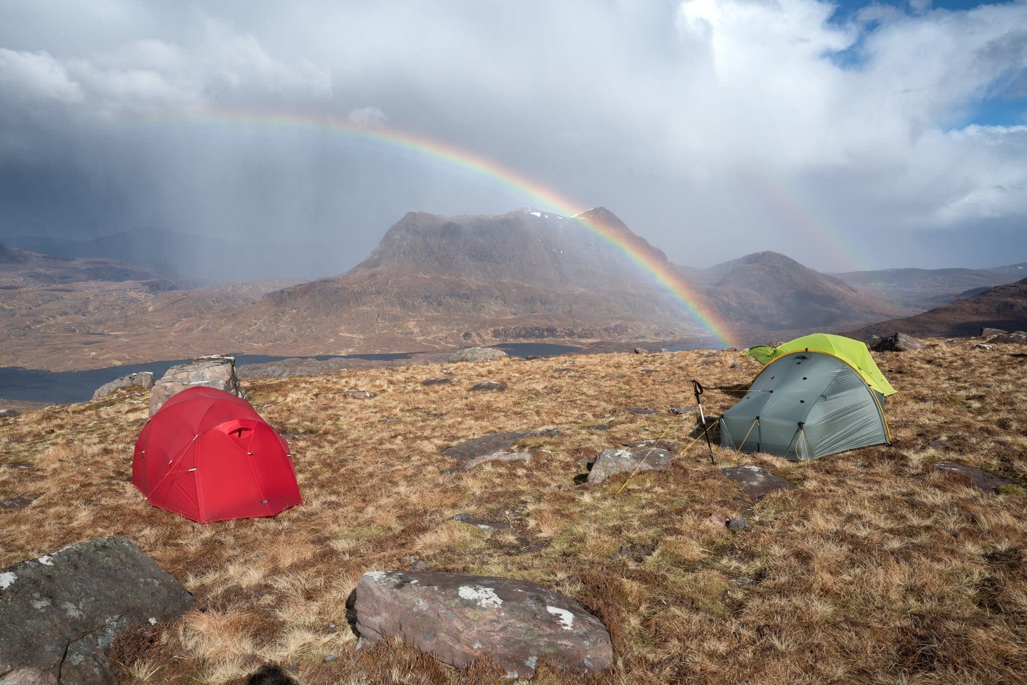 Stac Polliadh Wild Camping Rainbow - Wild Camping Photography Workshops