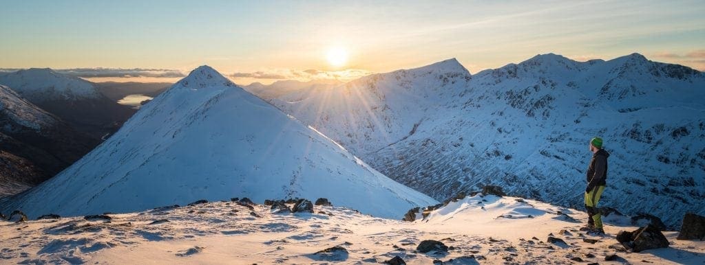 Stob Coire Raineach WInter Sunset - Adventure Person