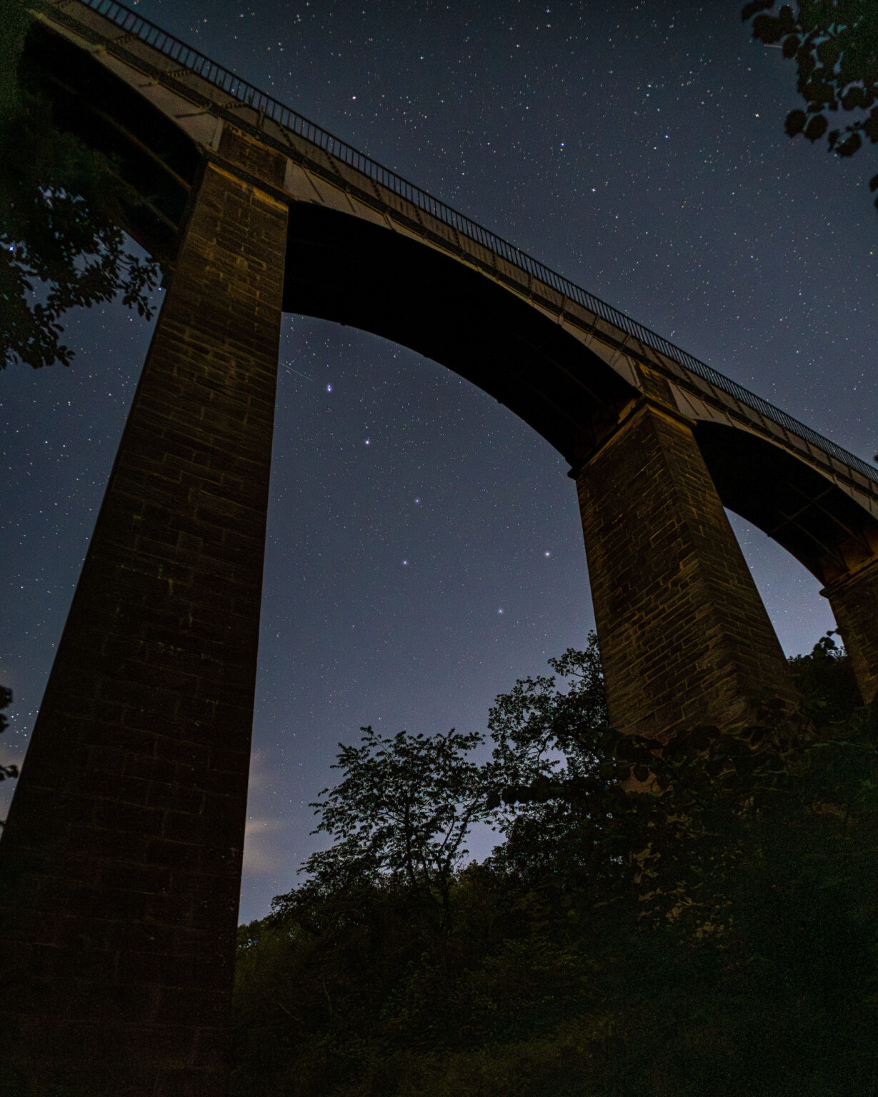 Pontcysyllte Aqeduct and the Big Dipper Astrophotography - Wales Landscape Photography