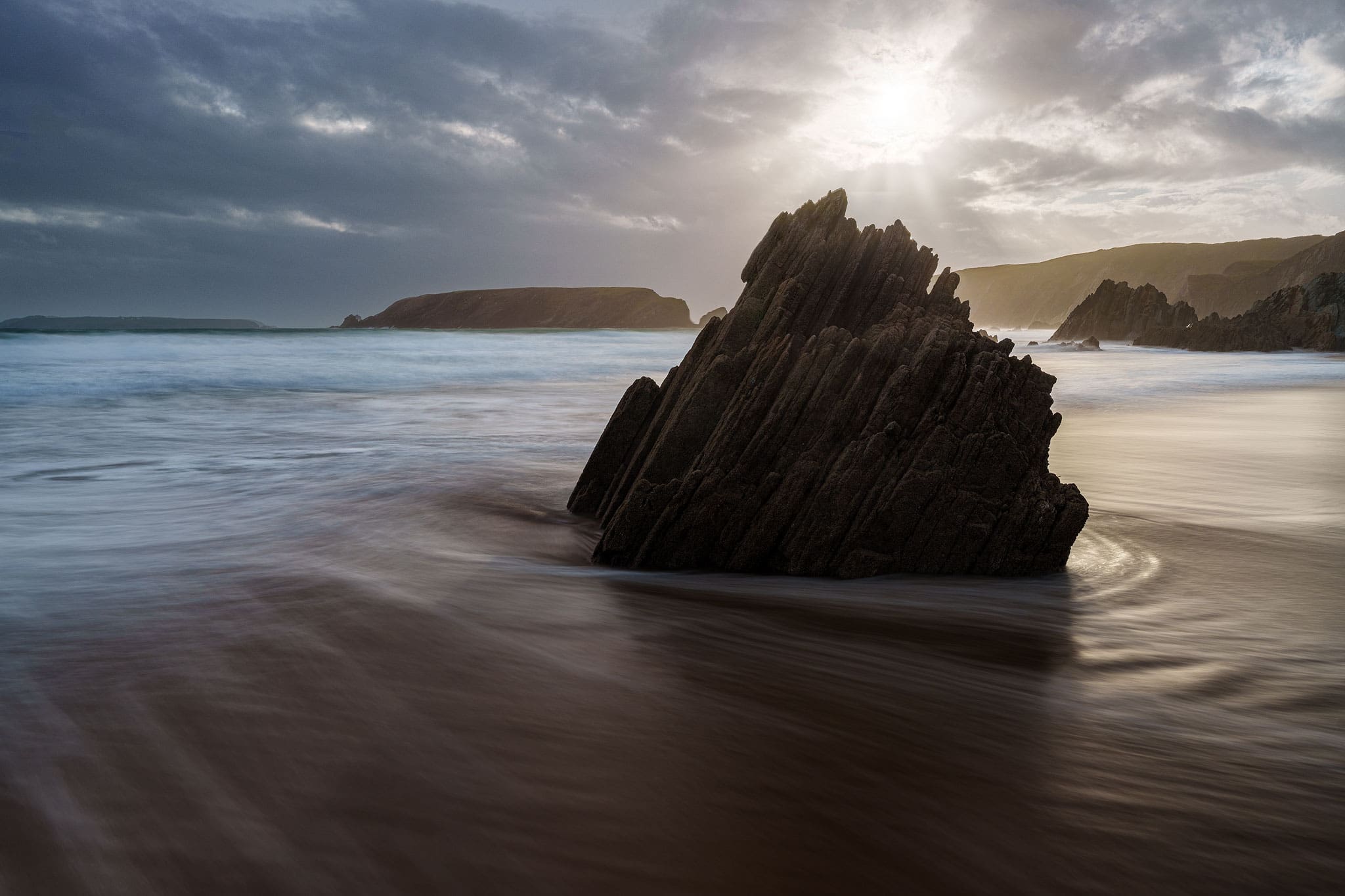 Marloes Sands Waves Sunset - Pembrokeshire Landscape Photography