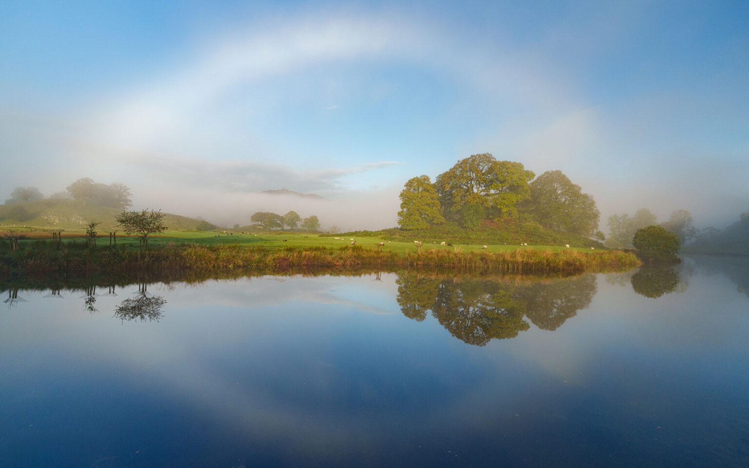 River Brathay Fogbow - Lake District Photography River Brathay Fogbow - Lake District Photography