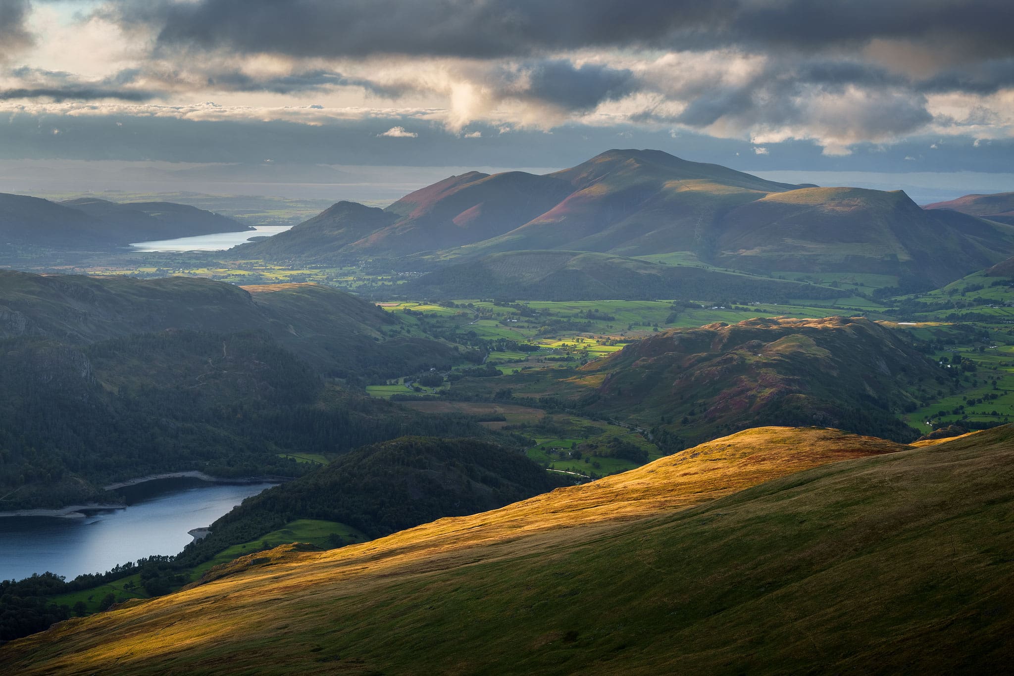Skiddaw from Helvellyn - Lake District Photography