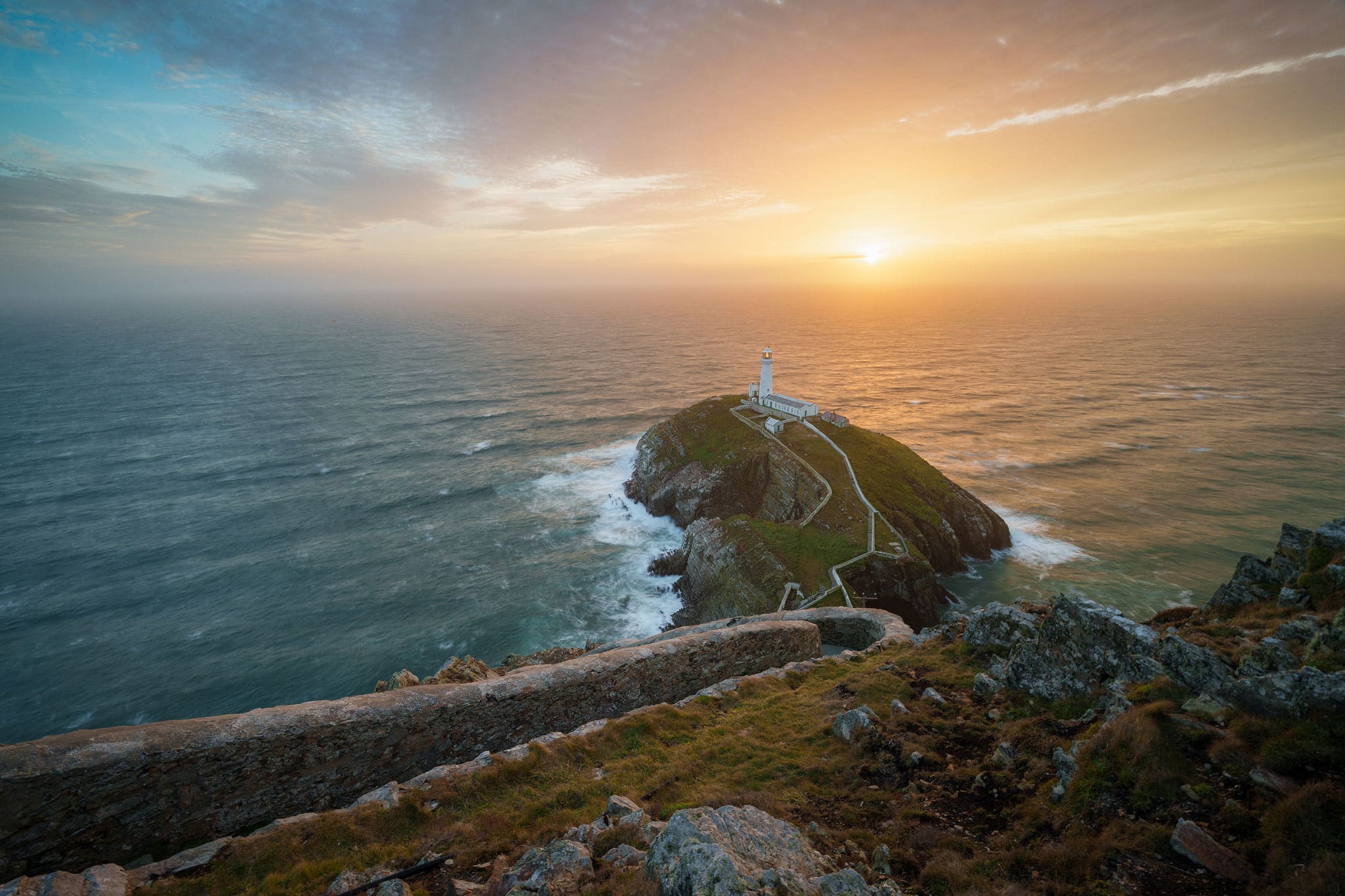 South Stack Sunset -  Three Lighthouses of Anglesey Photography Workshop