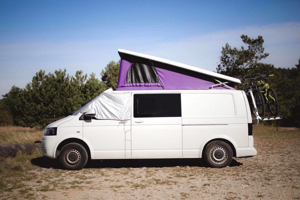 A random place to stay in our van in Italy.